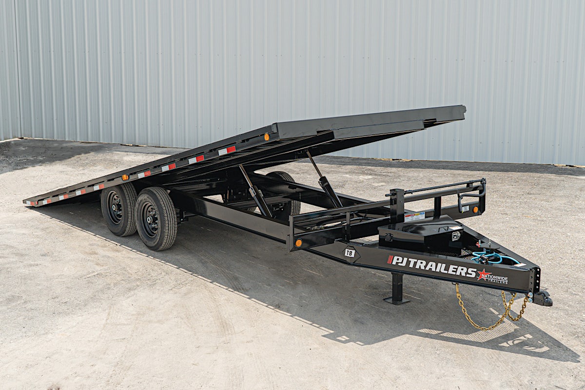 PJ Trailers 22'x102" Deckover Power Tilt Trailer (T8) - Stock #88671 - Image 1 of 22 PJ Trailers 22'x102" Deckover Power Tilt Trailer (T8) - Stock #88671 - Image 1 of 22