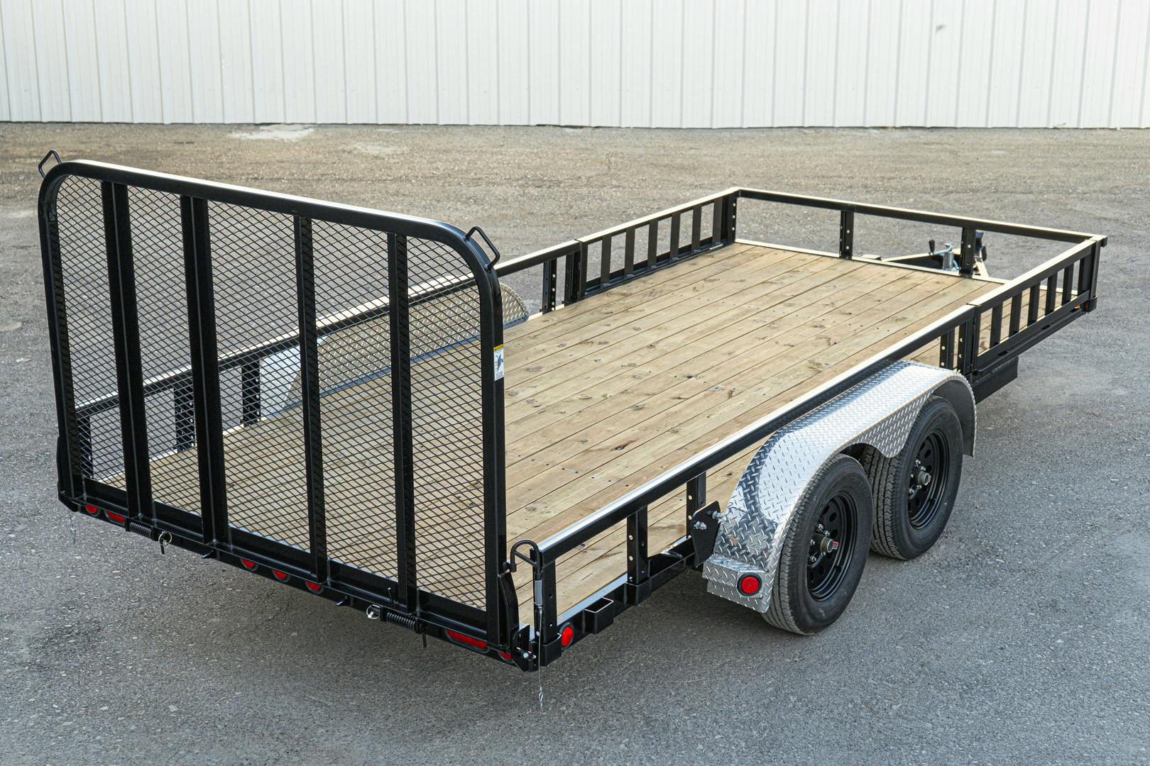 PJ Trailers 16'x83" Tandem Axle 4" Channel Utility Trailer (UL) - Stock #88679 - Image 16 of 19