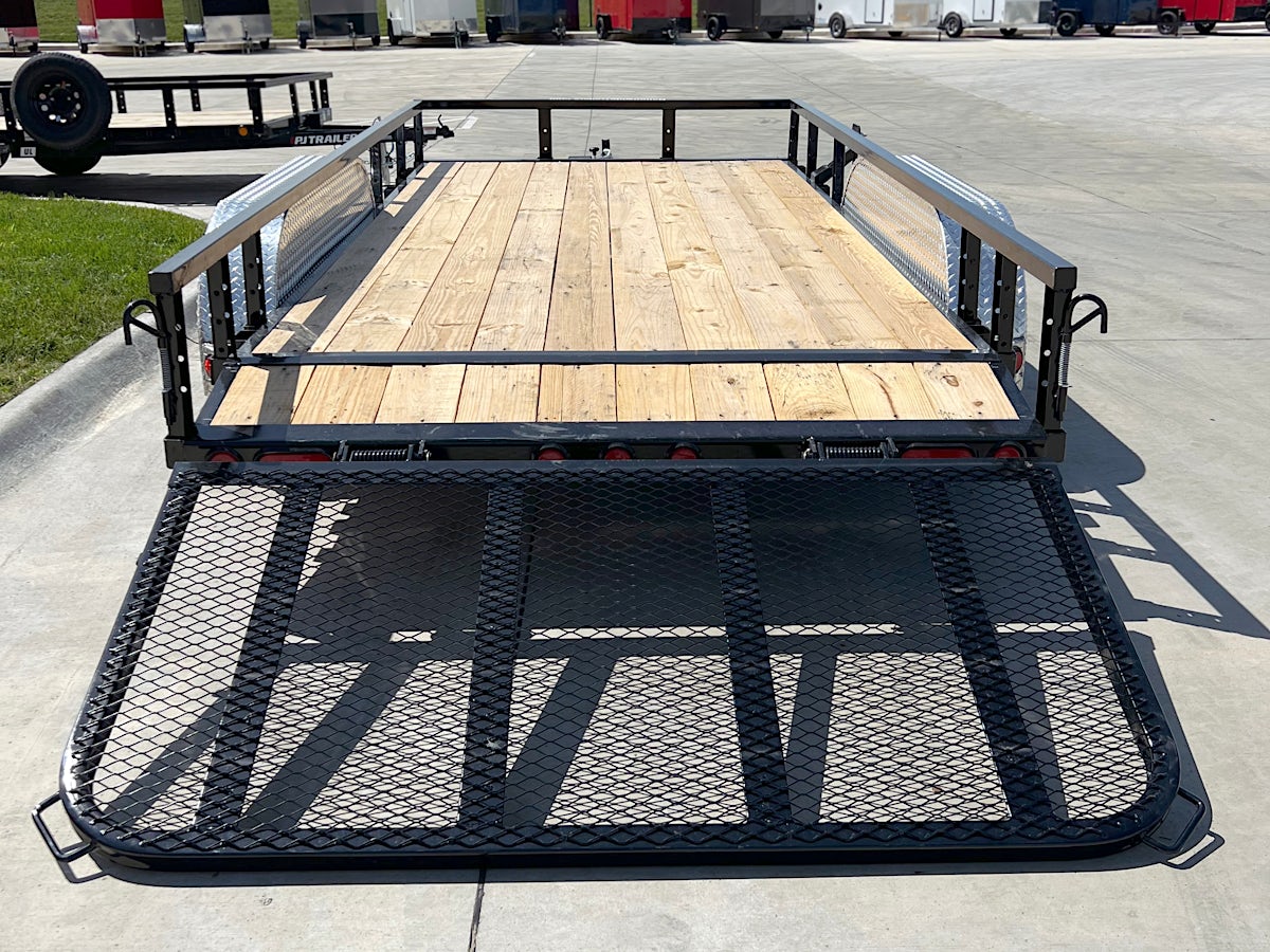 PJ Trailers 14'x77" Tandem Axle 4" Channel Utility Trailer (UK) - Stock #88680 - Image 8 of 8 PJ Trailers 14'x77" Tandem Axle 4" Channel Utility Trailer (UK) - Stock #88680 - Image 8 of 8
