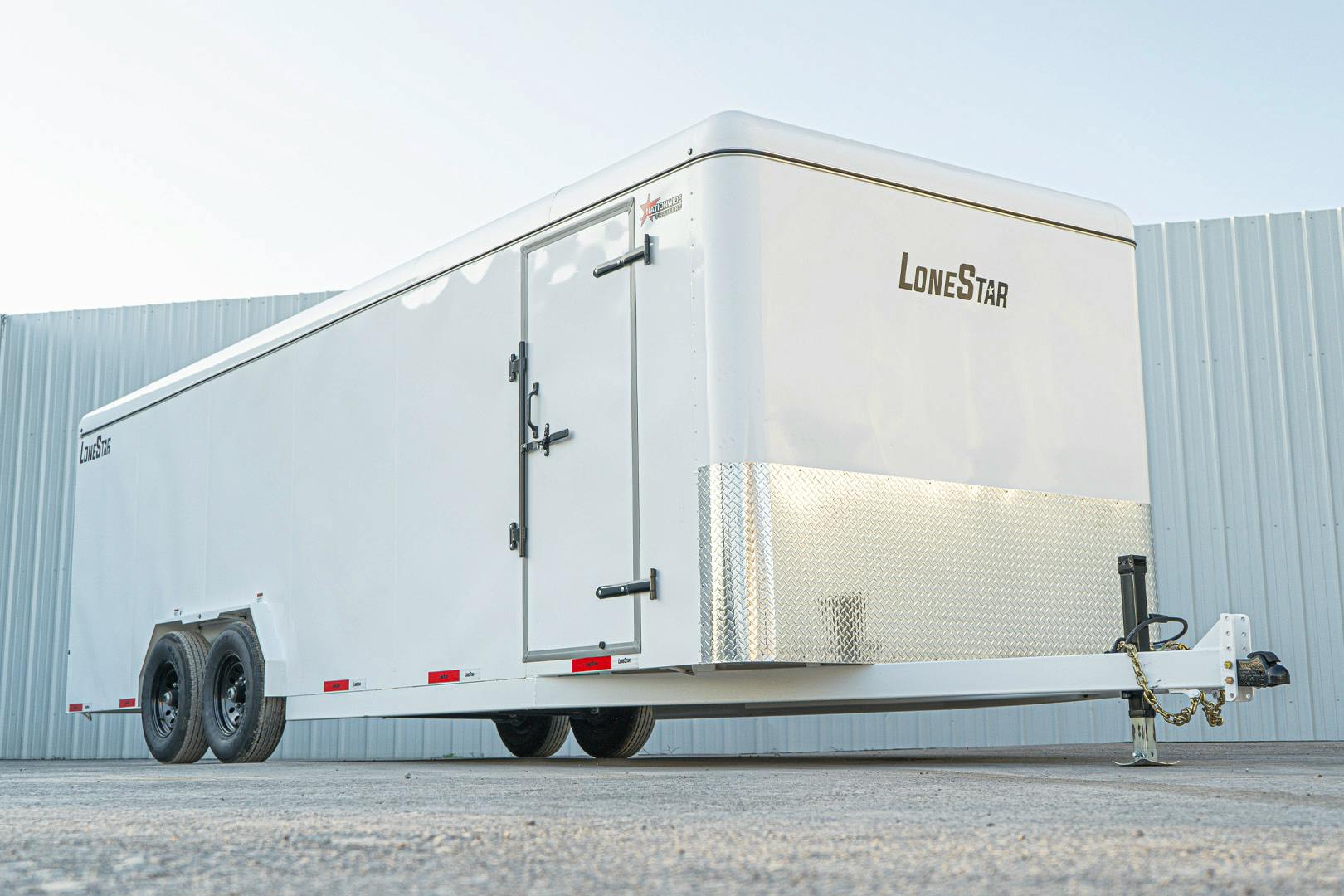 LoneStar 7.10'x24' 14k Steel Enclosed Cargo Trailer w/ Rear Ramp Door (C2) - Stock #88693 - Image 1 of 1