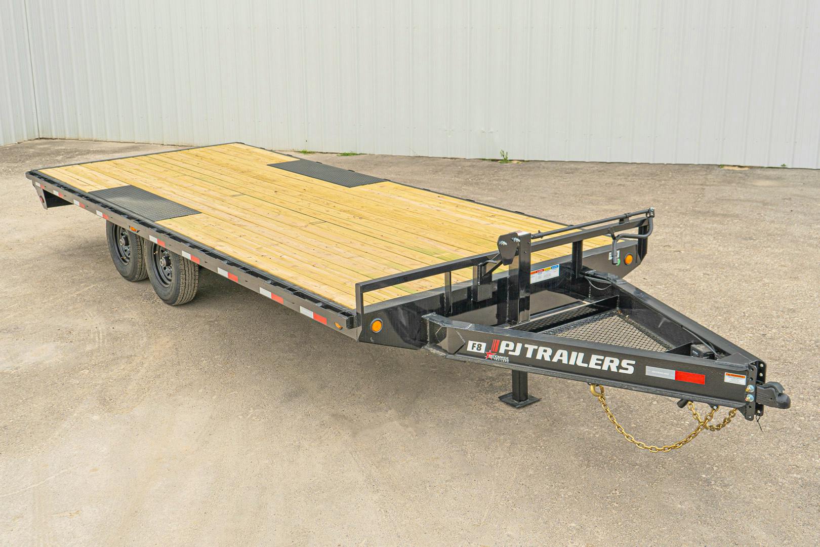 PJ Trailers 20'x102" 8" I-Beam Deckover Flatbed Trailer (F8) - Stock #88694 - Image 1 of 1