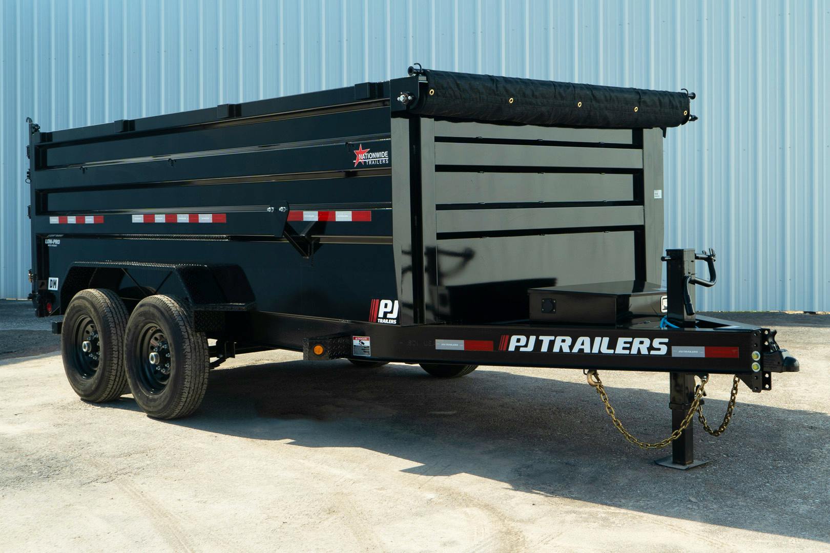 PJ Trailers 14'x83" Low Pro High Side Dump Trailer w/ 4' Sides (DM) - Stock #88696 - Image 3 of 30