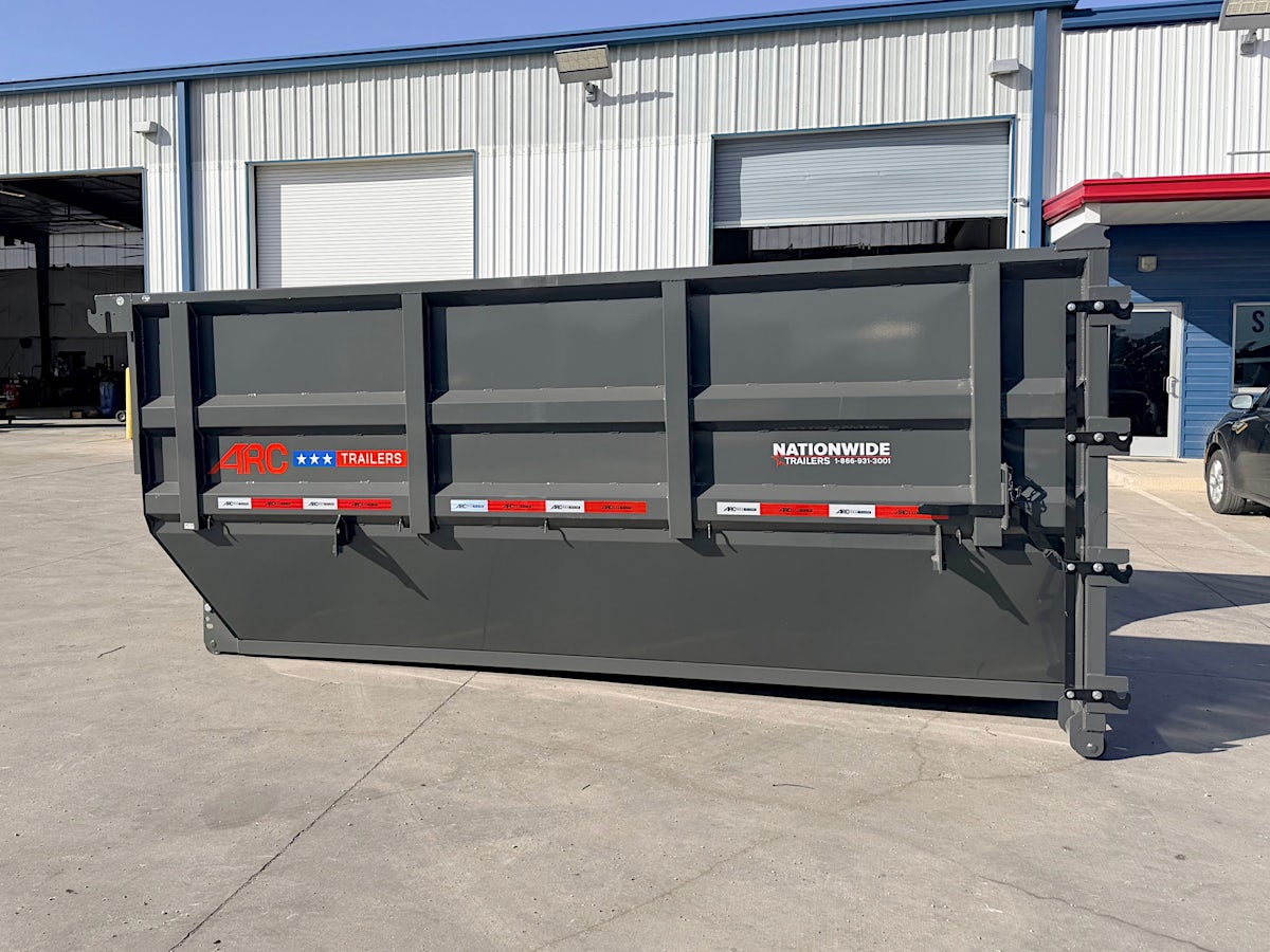ARC Trailers 14' 20YD Steel Dumpster Bin w/ 6' Sides - Stock #88717 - Image 1 of 1 ARC Trailers 14' 20YD Steel Dumpster Bin w/ 6' Sides - Stock #88717 - Image 1 of 1