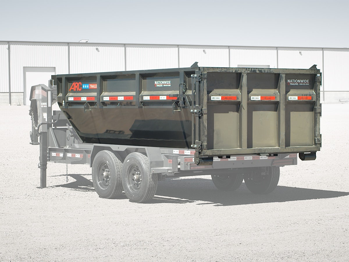 ARC Trailers 14' 14YD Steel Dumpster Bin w/ 4' Sides - Stock #88719 - Image 1 of 1 ARC Trailers 14' 14YD Steel Dumpster Bin w/ 4' Sides - Stock #88719 - Image 1 of 1