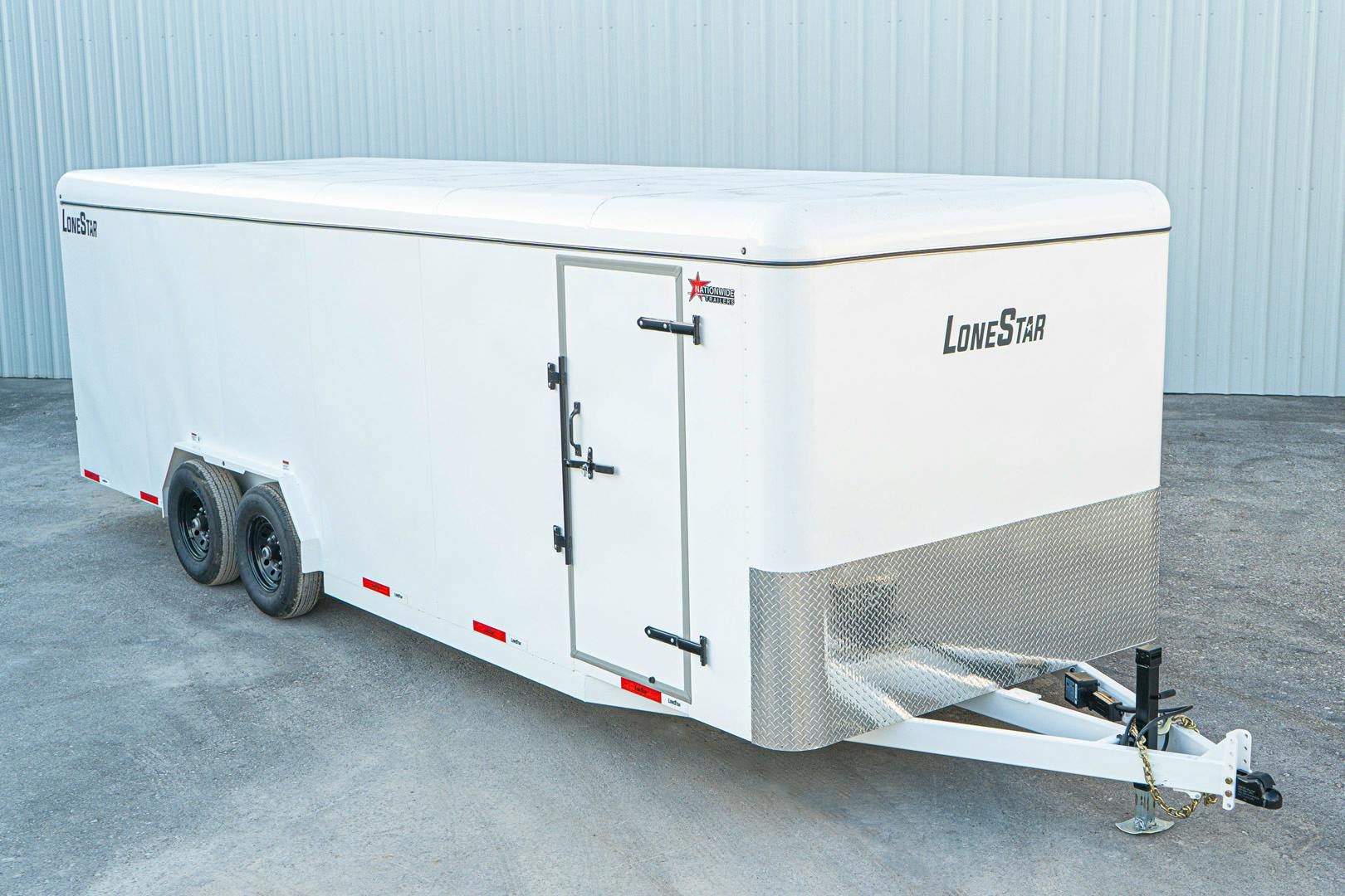 LoneStar 7.10'x24' 14k Steel Enclosed Cargo Trailer w/ Rear Ramp Door (C2) - Stock #88730 - Image 2 of 18