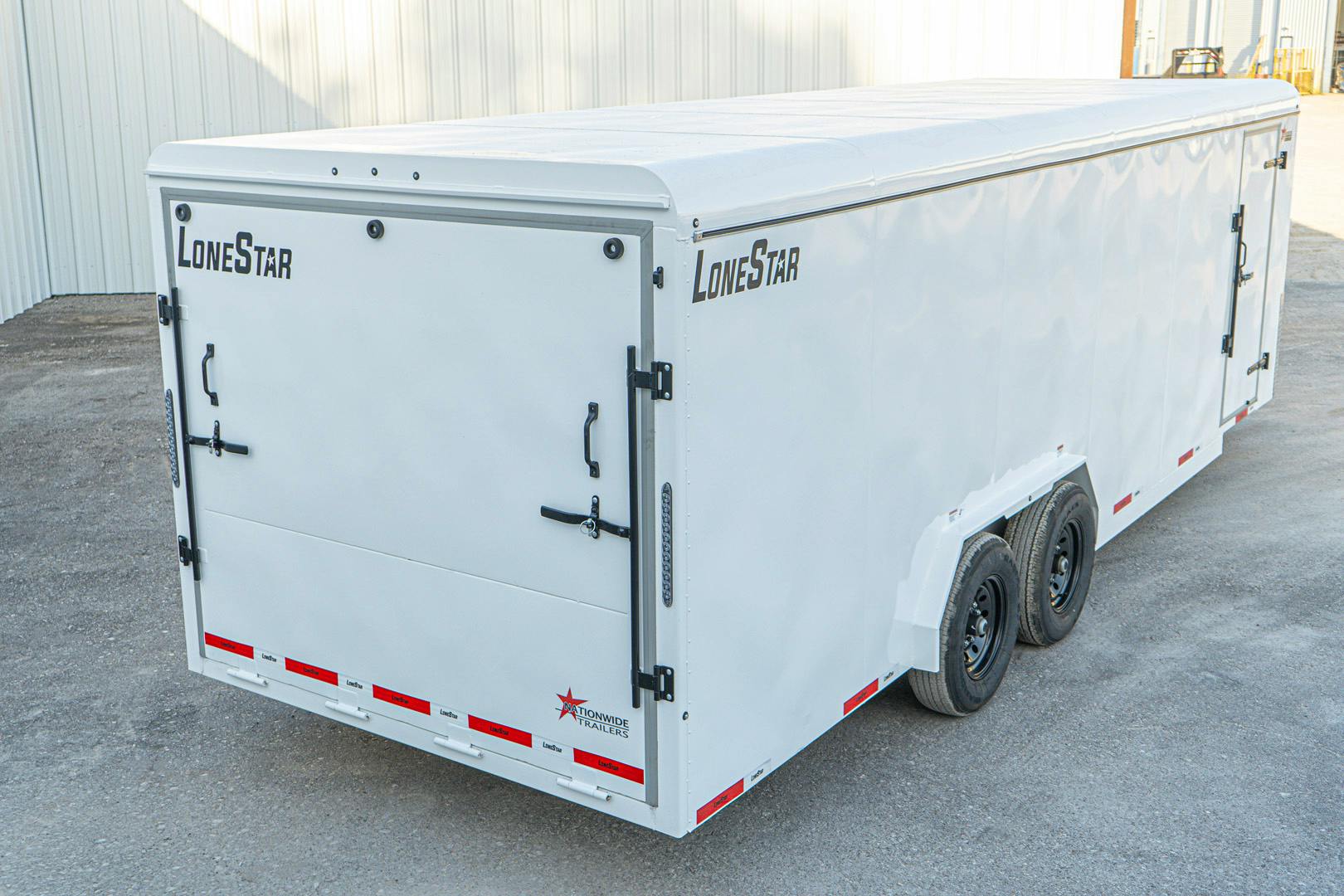 LoneStar 7.10'x24' 14k Steel Enclosed Cargo Trailer w/ Rear Ramp Door (C2) - Stock #88730 - Image 12 of 18