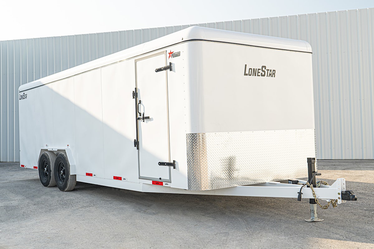 LoneStar 7.10'x24' 14k Steel Enclosed Cargo Trailer w/ Rear Barn Doors (C2) - Stock #88731 - Image 2 of 19 LoneStar 7.10'x24' 14k Steel Enclosed Cargo Trailer w/ Rear Barn Doors (C2) - Stock #88731 - Image 2 of 19