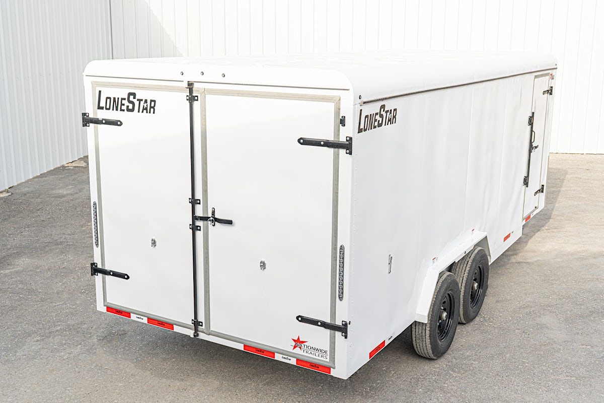 LoneStar 7.10'x24' 14k Steel Enclosed Cargo Trailer w/ Rear Barn Doors (C2) - Stock #88731 - Image 11 of 19 LoneStar 7.10'x24' 14k Steel Enclosed Cargo Trailer w/ Rear Barn Doors (C2) - Stock #88731 - Image 11 of 19