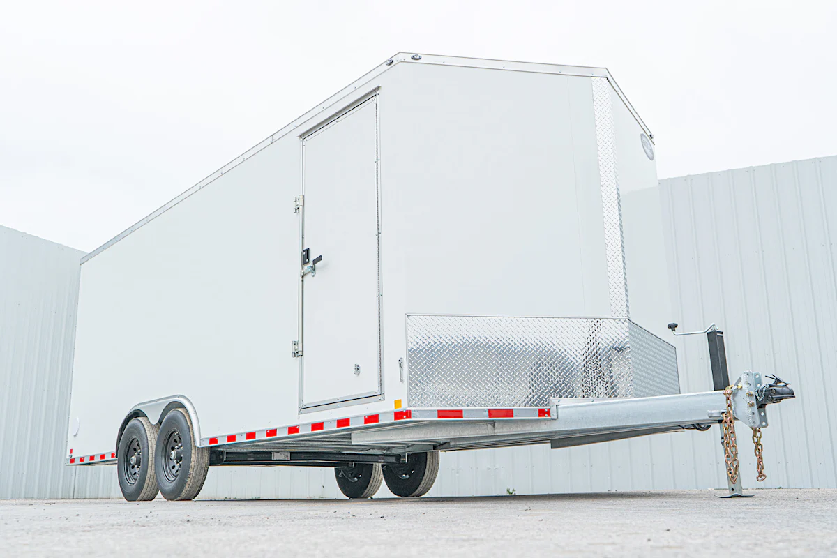 CellTech 8.5'x20' All-Steel Enclosed Cargo Trailer w/ Rear Ramp Door (C2) - Stock #88732 - Image 3 of 12 CellTech 8.5'x20' All-Steel Enclosed Cargo Trailer w/ Rear Ramp Door (C2) - Stock #88732 - Image 3 of 12