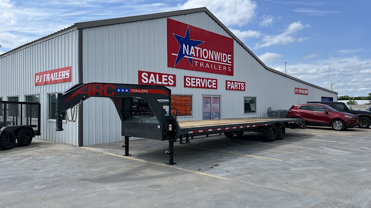 ARC Trailers 32'x102" Gooseneck Flatbed Trailer w/ 5' Dovetail (GDS) - Stock #88754 - Image 1 of 6 ARC Trailers 32'x102" Gooseneck Flatbed Trailer w/ 5' Dovetail (GDS) - Stock #88754 - Image 1 of 6