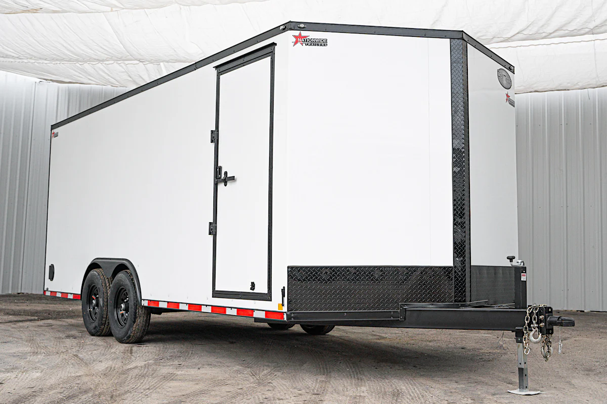 CellTech 8.5'x20' All-Steel Enclosed Cargo Trailer w/ Rear Ramp Door (C2) - Stock #88764 - Image 3 of 18 CellTech 8.5'x20' All-Steel Enclosed Cargo Trailer w/ Rear Ramp Door (C2) - Stock #88764 - Image 3 of 18