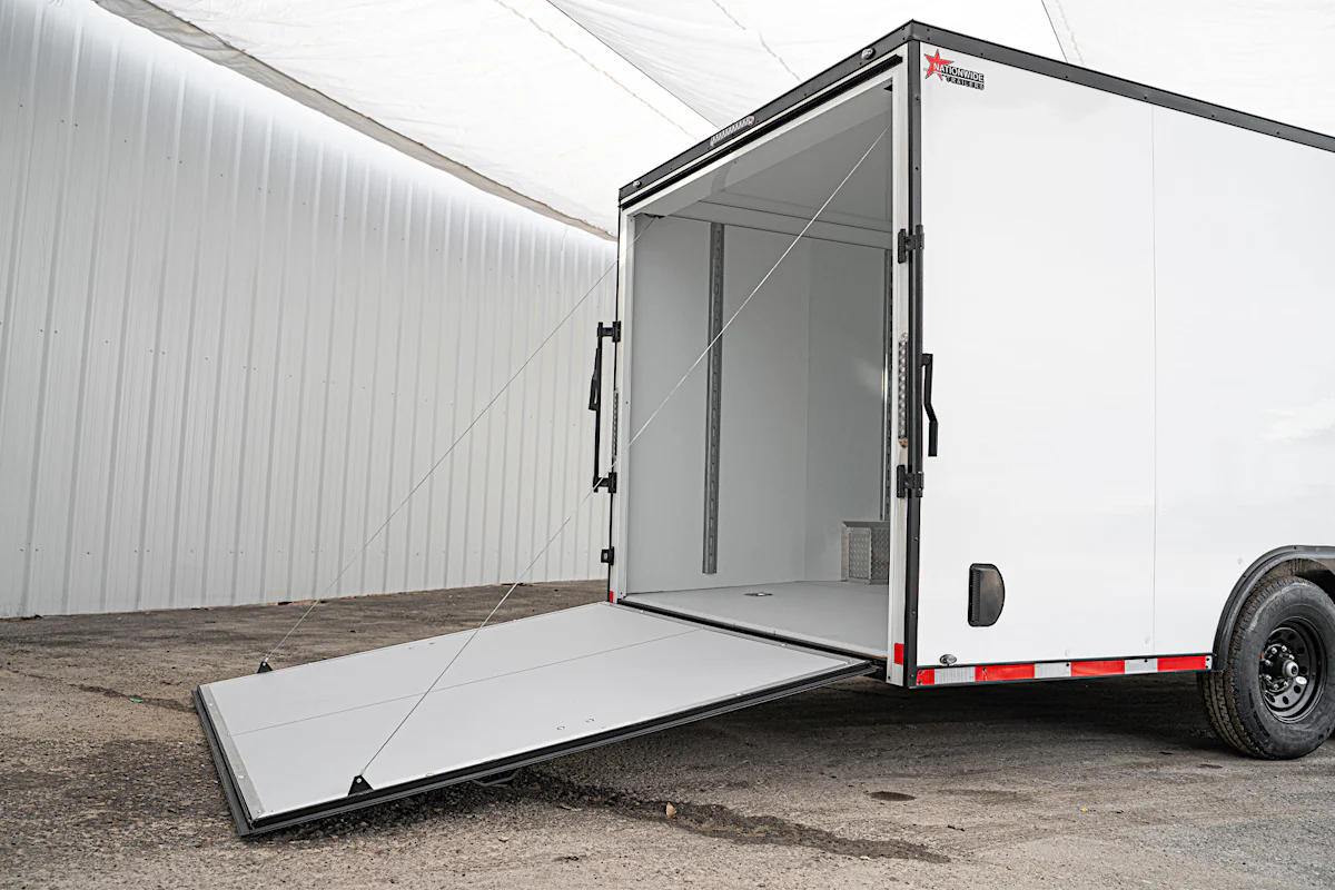 CellTech 8.5'x20' All-Steel Enclosed Cargo Trailer w/ Rear Ramp Door (C2) - Stock #88765 - Image 12 of 18 CellTech 8.5'x20' All-Steel Enclosed Cargo Trailer w/ Rear Ramp Door (C2) - Stock #88765 - Image 12 of 18