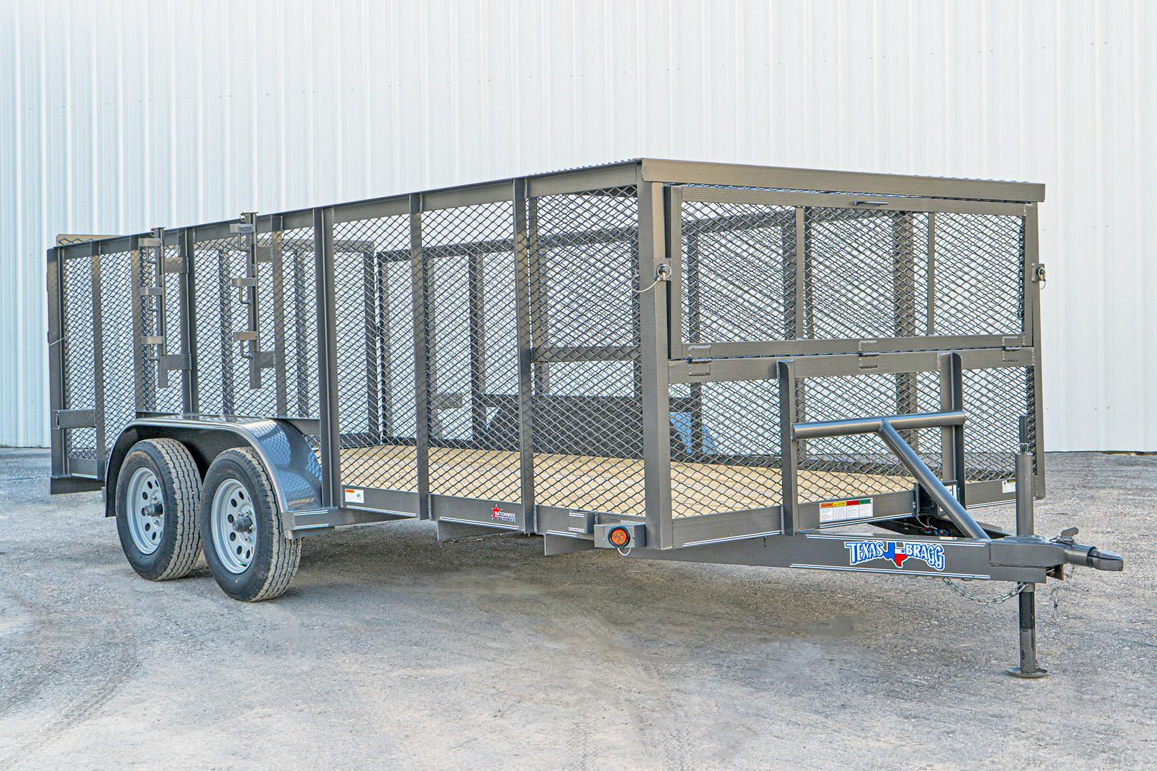 Texas Bragg 16'x83" Landscape Trailer w/ 4' Sides & 4' Gate (L2) - Stock #88771 - Image 2 of 16