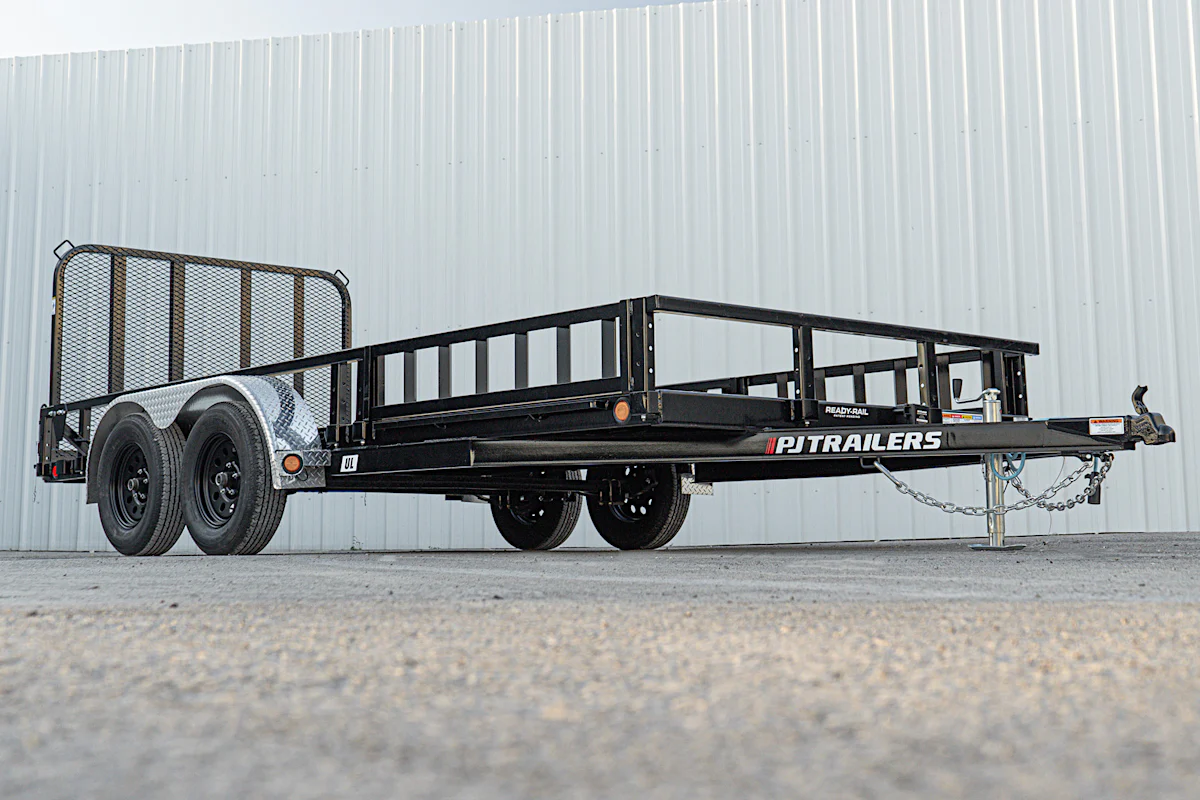 PJ Trailers 16'x83" Tandem Axle 4" Channel Utility Trailer (UL) - Stock #88782 - Image 5 of 19 PJ Trailers 16'x83" Tandem Axle 4" Channel Utility Trailer (UL) - Stock #88782 - Image 5 of 19