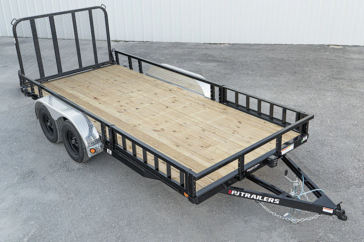 PJ Trailers 16'x83" Tandem Axle 4" Channel Utility Trailer (UL) - Stock #88782 - Image 7 of 19 PJ Trailers 16'x83" Tandem Axle 4" Channel Utility Trailer (UL) - Stock #88782 - Image 7 of 19