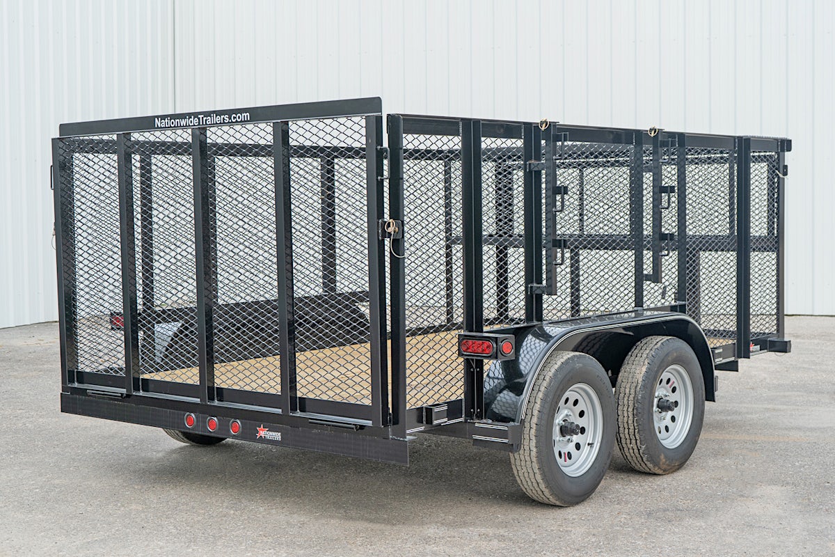 Texas Bragg 12'x83" Landscape Trailer w/ 4' Sides & 4' Gate (L2) - Stock #88792 - Image 14 of 15 Texas Bragg 12'x83" Landscape Trailer w/ 4' Sides & 4' Gate (L2) - Stock #88792 - Image 14 of 15