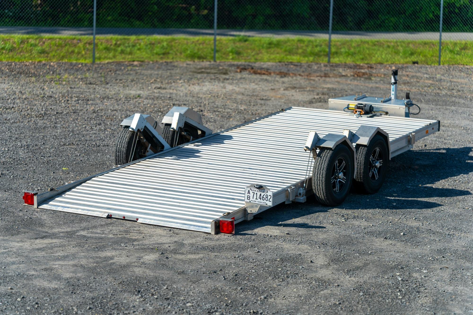 Timpte USED 18'x83" EZ Load Aluminum Carhauler - Stock #88800 - Image 3 of 6