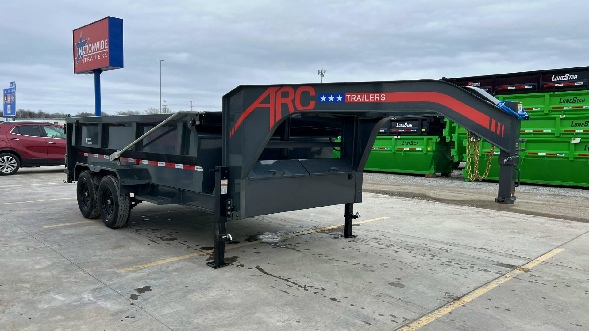 ARC Trailers 14'x83" Gooseneck Telescopic Dump Trailer w/ 3' Sides (GDT) - Stock #88802 - Image 2 of 6