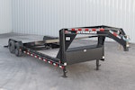 PJ Trailers 24'x82" Gooseneck 6" Channel Equipment Gravity Tilt Trailer (T6) Stock #88807 - Thumbnail 1