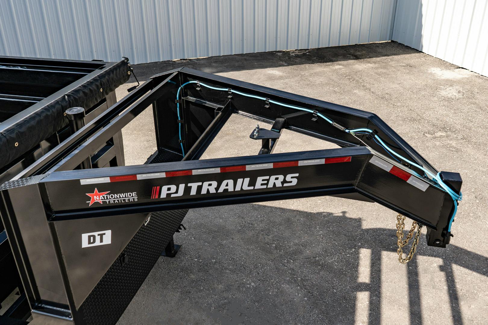 PJ Trailers 14'x83" GN Telescopic Dump Trailer w/ 4' Sides (DT) - Stock #88809 - Image 8 of 36