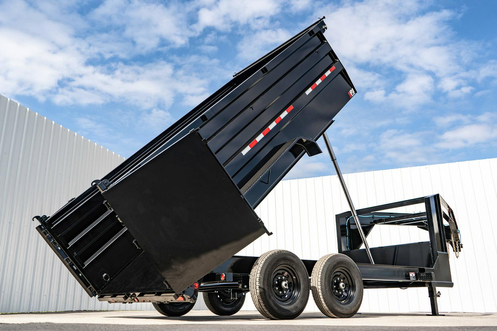 PJ Trailers 14'x83" GN Telescopic Dump Trailer w/ 4' Sides (DT) - Stock #88809 - Image 34 of 36