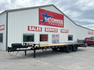 PJ Trailers 25'x102" Low Pro Pintle Flatbed Trailer w/ Duals (PL)