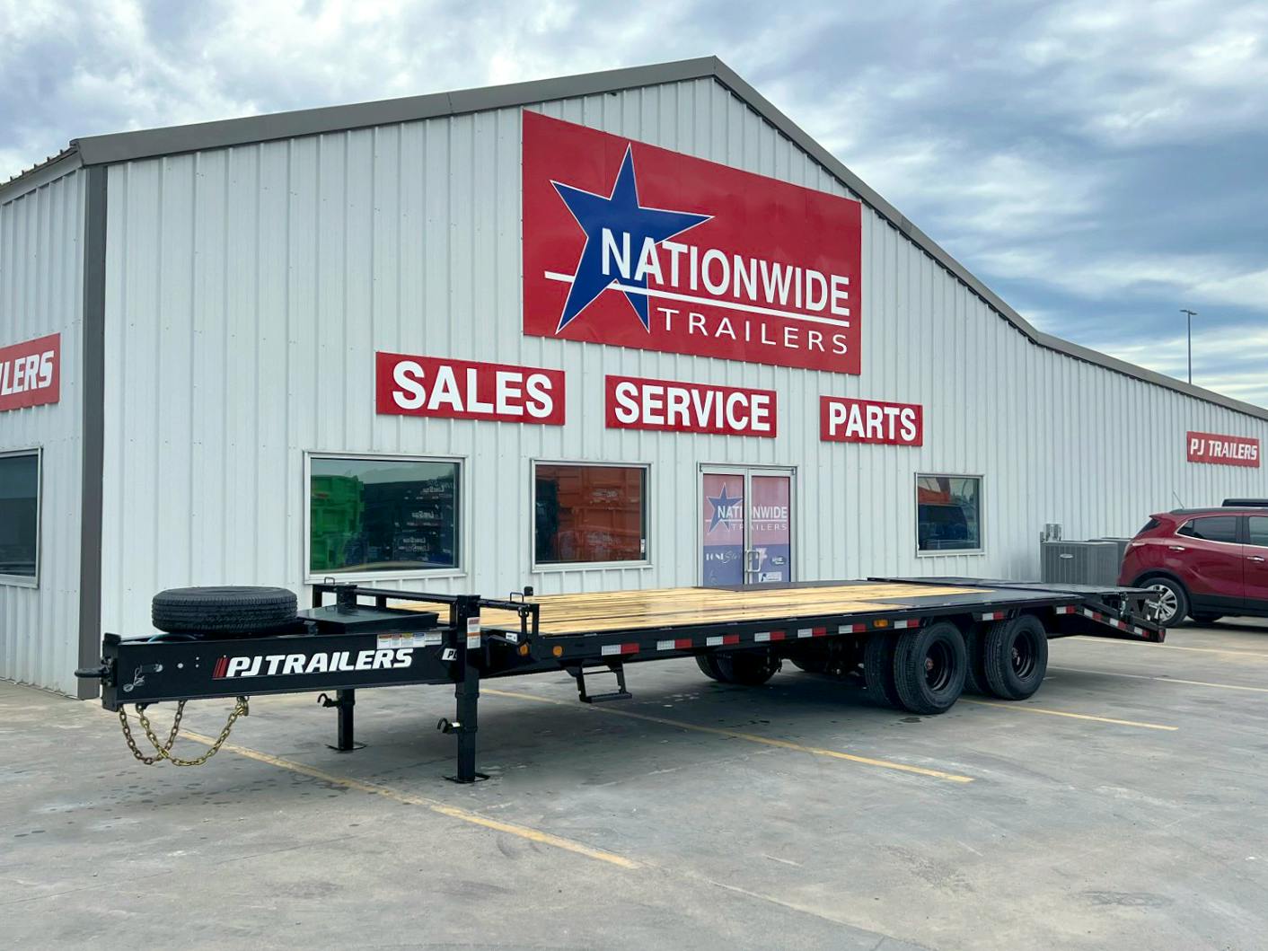 PJ Trailers 25'x102" Low Pro Pintle Flatbed Trailer w/ Duals (PL) - Stock #88825 - Image 1 of 8