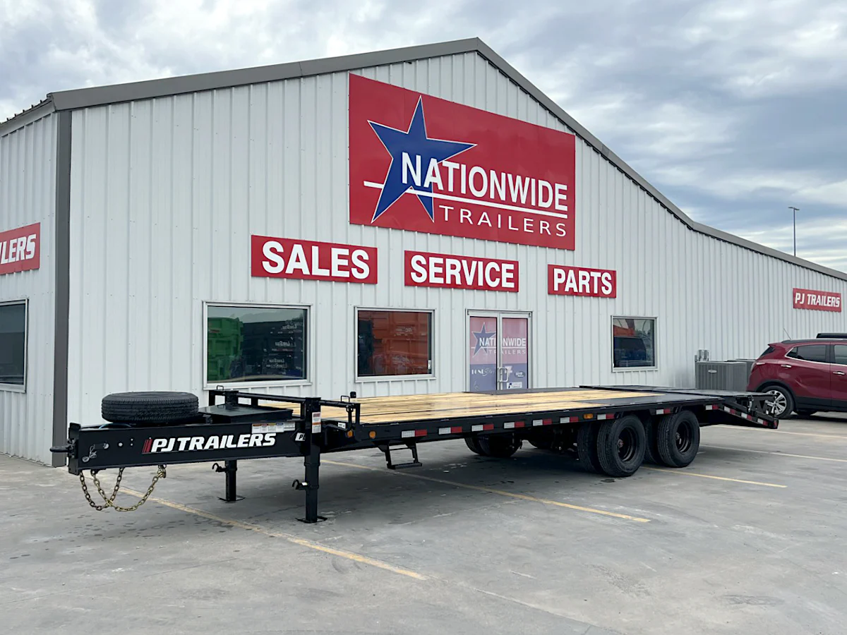 PJ Trailers 25'x102" Low Pro Pintle Flatbed Trailer w/ Duals (PL) - Stock #88828 - Image 1 of 1 PJ Trailers 25'x102" Low Pro Pintle Flatbed Trailer w/ Duals (PL) - Stock #88828 - Image 1 of 1