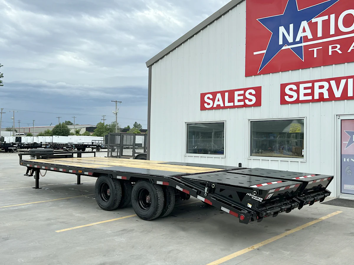 PJ Trailers 25'x102" Low Pro Pintle Flatbed Trailer w/ Duals (PL) - Stock #88829 - Image 4 of 8 PJ Trailers 25'x102" Low Pro Pintle Flatbed Trailer w/ Duals (PL) - Stock #88829 - Image 4 of 8