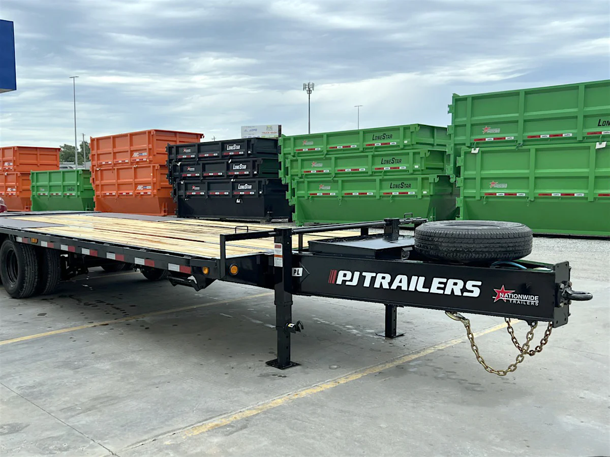 PJ Trailers 25'x102" Low Pro Pintle Flatbed Trailer w/ Duals (PL) - Stock #88830 - Image 2 of 8 PJ Trailers 25'x102" Low Pro Pintle Flatbed Trailer w/ Duals (PL) - Stock #88830 - Image 2 of 8