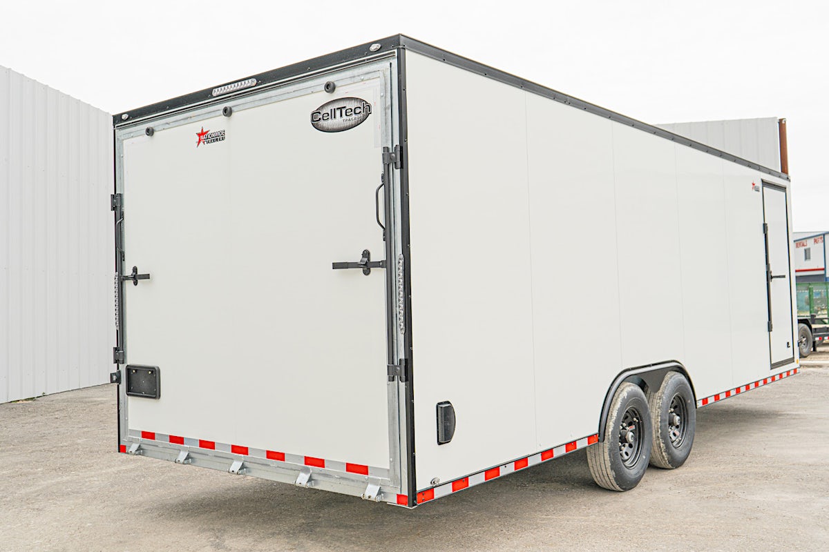 CellTech 8.5'x24' All-Steel Enclosed Cargo Trailer w/ Rear Ramp Door (C2) - Stock #88838 - Image 12 of 19 CellTech 8.5'x24' All-Steel Enclosed Cargo Trailer w/ Rear Ramp Door (C2) - Stock #88838 - Image 12 of 19