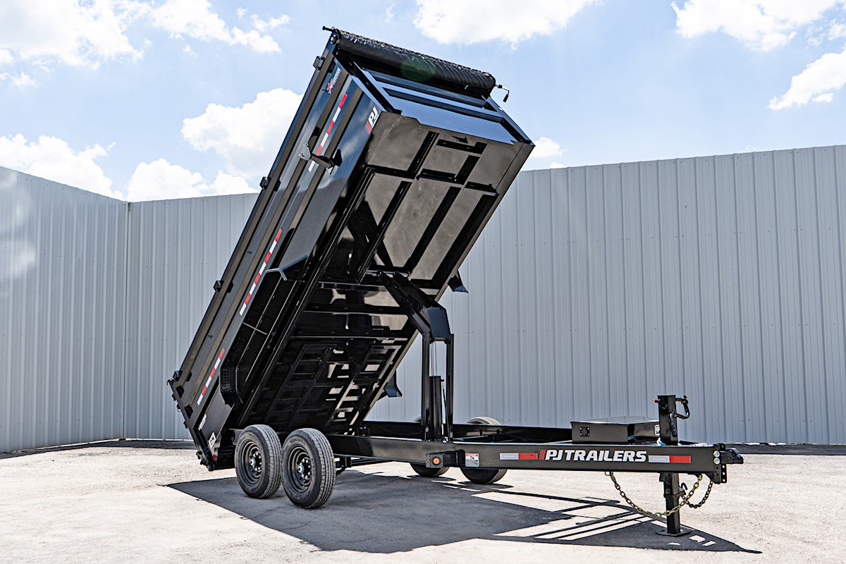 PJ Trailers 16'x83" Low Pro High Side Dump Trailer w/ 4' Sides (DM) - Stock #88840 - Image 4 of 30 PJ Trailers 16'x83" Low Pro High Side Dump Trailer w/ 4' Sides (DM) - Stock #88840 - Image 4 of 30