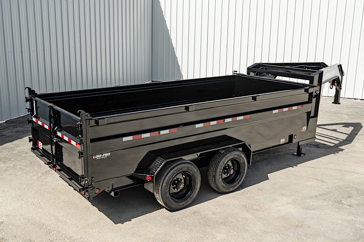 PJ Trailers 16'x83" Gooseneck HD Low Pro Dump Trailer w/ 3' Sides (DE) - Stock #88850 - Image 19 of 30 PJ Trailers 16'x83" Gooseneck HD Low Pro Dump Trailer w/ 3' Sides (DE) - Stock #88850 - Image 19 of 30