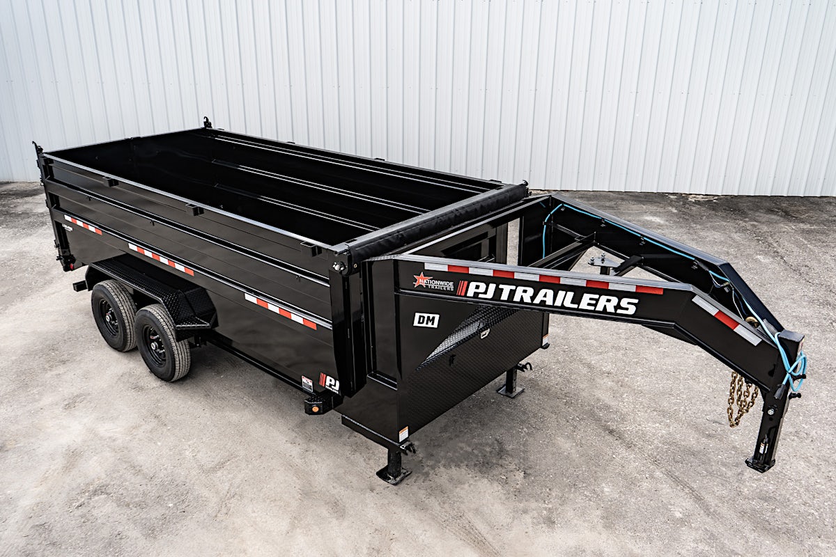 PJ Trailers 16'x83" Low Pro High Side Dump Trailer w/ 4' Sides (DM) - Stock #88854 - Image 8 of 34 PJ Trailers 16'x83" Low Pro High Side Dump Trailer w/ 4' Sides (DM) - Stock #88854 - Image 8 of 34