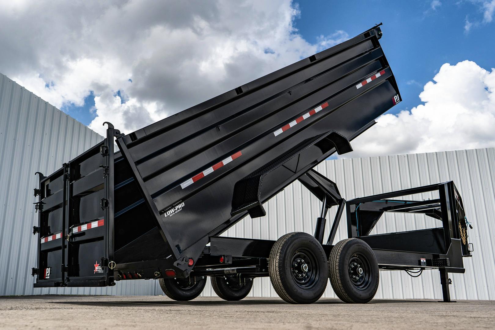 PJ Trailers 16'x83" Low Pro High Side Dump Trailer w/ 4' Sides (DM) - Stock #88854 - Image 1 of 34