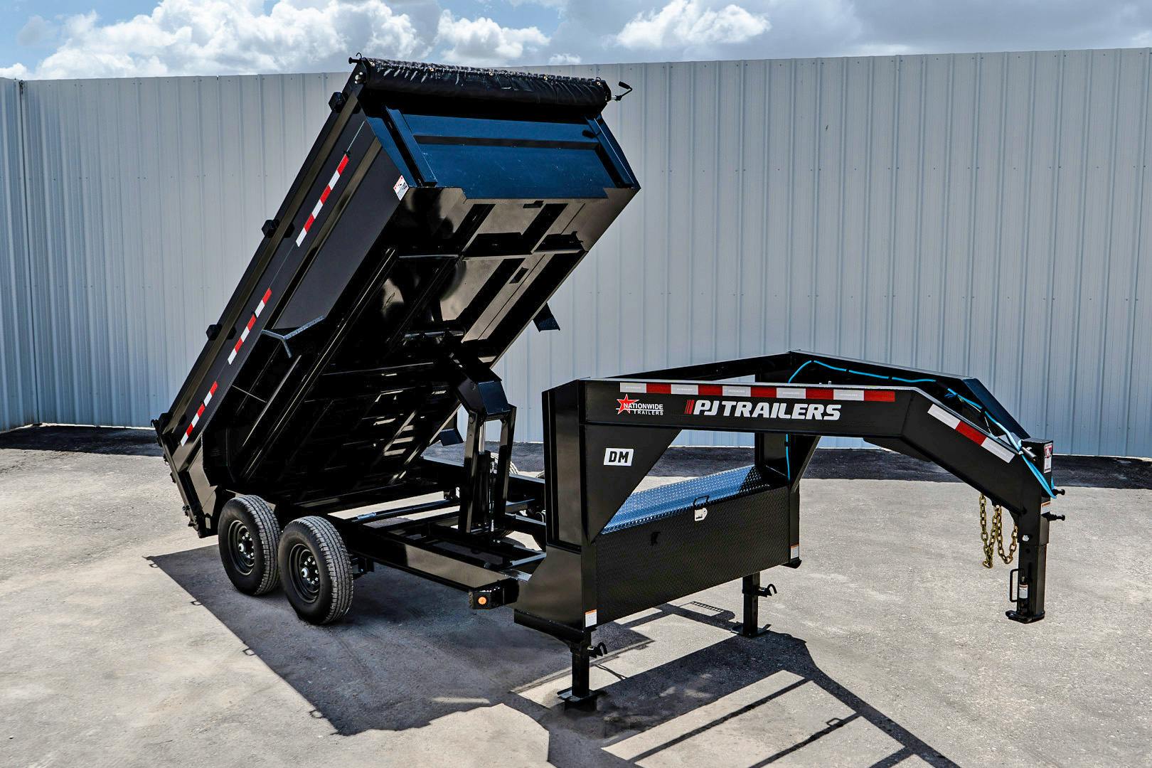 PJ Trailers 14'x83" Low Pro High Side Dump Trailer w/ 3' Sides (DM) - Stock #88859 - Image 1 of 35