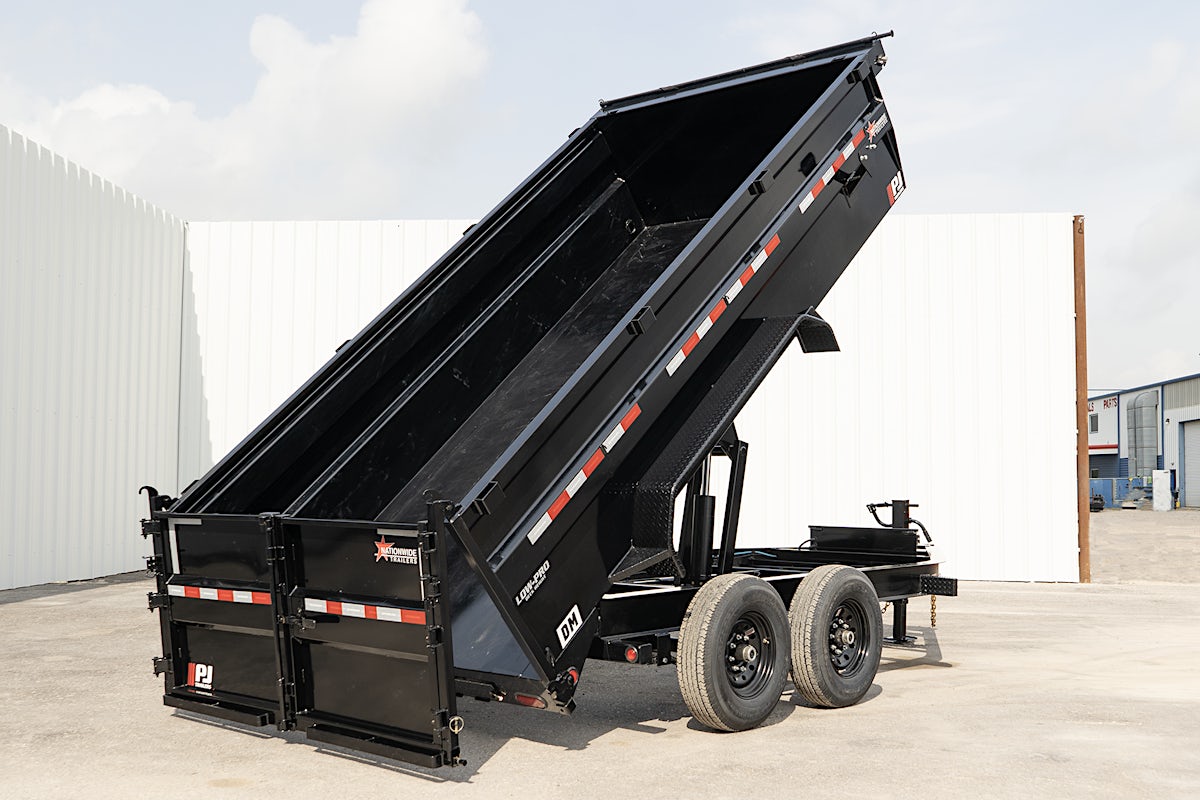 PJ Trailers 14'x83" Low Pro High Side Dump Trailer w/ 3' Sides (DM) - Stock #88891 - Image 1 of 25 PJ Trailers 14'x83" Low Pro High Side Dump Trailer w/ 3' Sides (DM) - Stock #88891 - Image 1 of 25