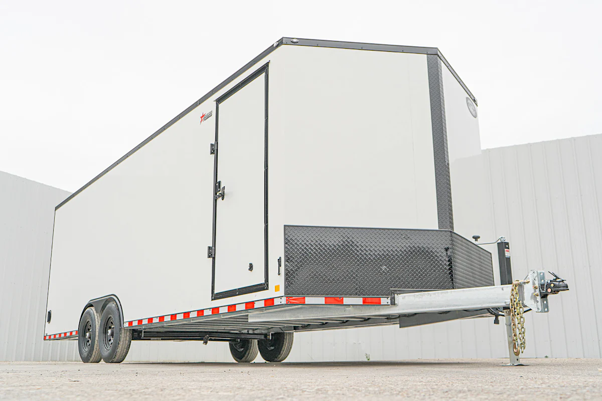 CellTech 8.5'x24' All-Steel Enclosed Cargo Trailer w/ Rear Ramp Door (C2) - Stock #88896 - Image 3 of 19 CellTech 8.5'x24' All-Steel Enclosed Cargo Trailer w/ Rear Ramp Door (C2) - Stock #88896 - Image 3 of 19