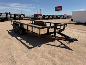 AT Trailers 16'x83" Utility Trailer w/ Slide-in Ramps