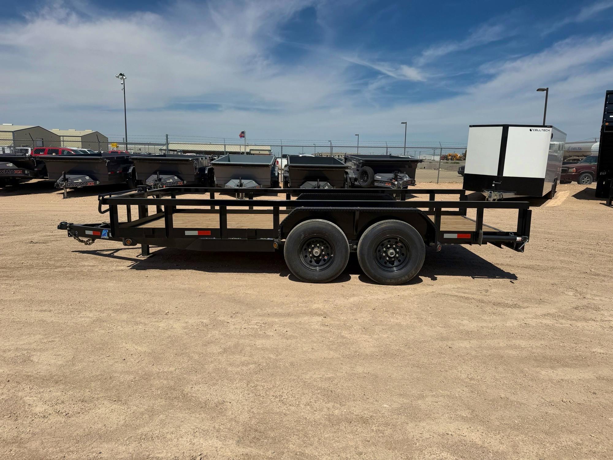 AT Trailers 16'x83" Utility Trailer w/ Slide-in Ramps - Stock #88897 - Image 7 of 8
