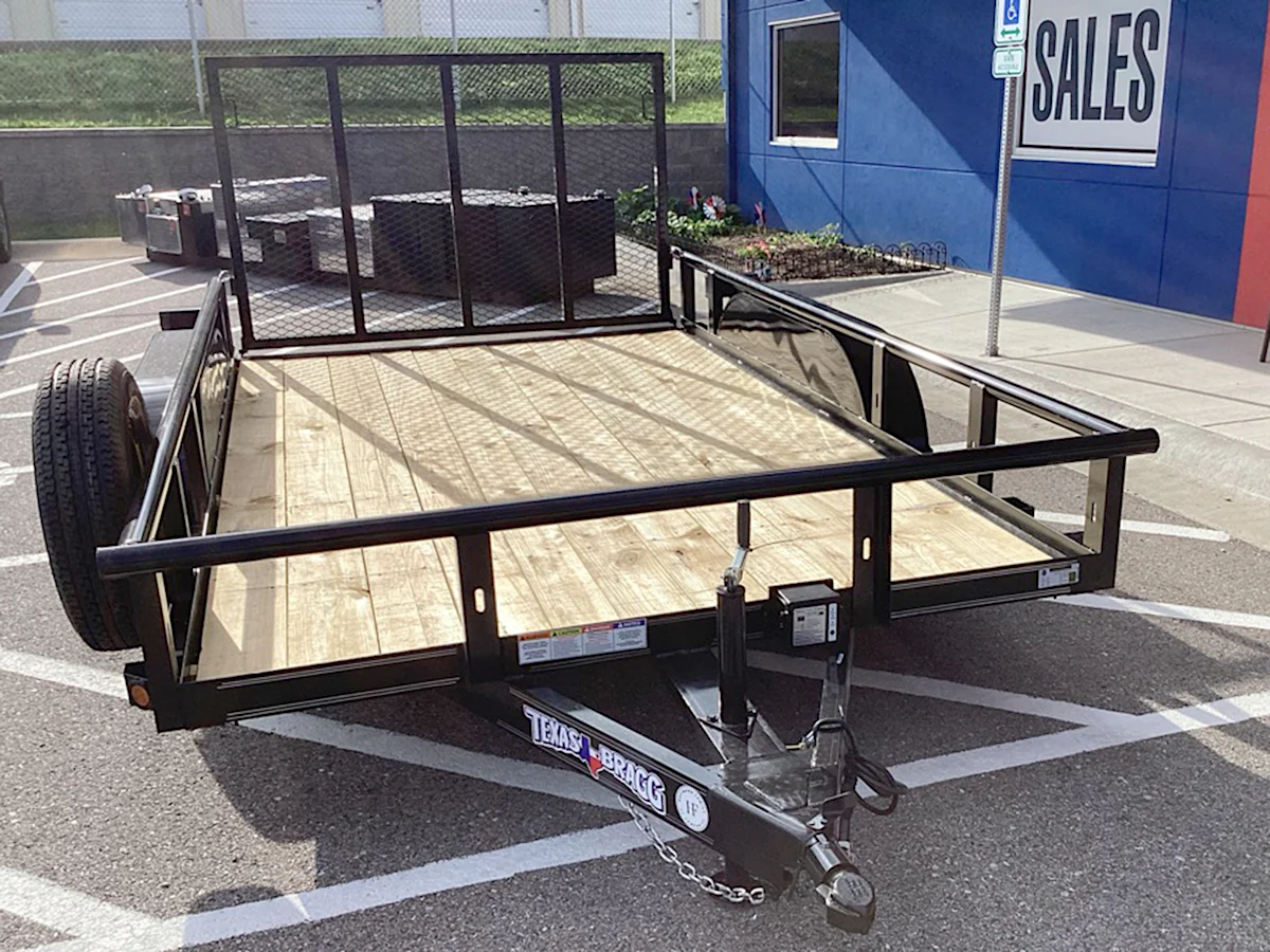 Texas Bragg 12'x83" Utility Trailer w/ 4' Gate (U2) - Stock #88930 - Image 5 of 5 Texas Bragg 12'x83" Utility Trailer w/ 4' Gate (U2) - Stock #88930 - Image 5 of 5