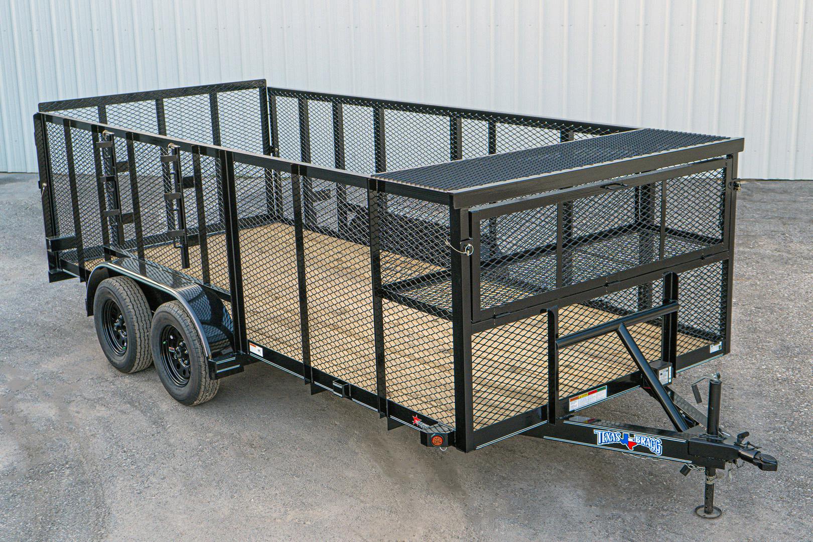 Texas Bragg 16'x83" Landscape Trailer w/ 4' Sides & 4' Gate (L2) - Stock #88971 - Image 1 of 16