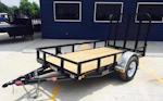 PJ Trailers 10'x60" Single Axle 4" Channel Utility Trailer (U6) Stock #89122 - Thumbnail 4