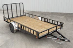 PJ Trailers 14'x83" Single Axle 4" Channel Utility Trailer (U8) Stock #89125 - Thumbnail 1