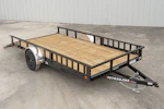 PJ Trailers 14'x83" Single Axle 4" Channel Utility Trailer (U8) Stock #89125 - Thumbnail 2