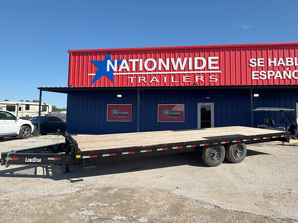 LoneStar 24'x102" 8" I-Beam Deckover Trailer - Stock #89153 - Image 3 of 4 LoneStar 24'x102" 8" I-Beam Deckover Trailer - Stock #89153 - Image 3 of 4
