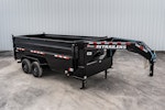 PJ Trailers 14'x83" Low Pro High Side Dump Trailer w/ 4' Sides (DM) Stock #89166 - Thumbnail 2
