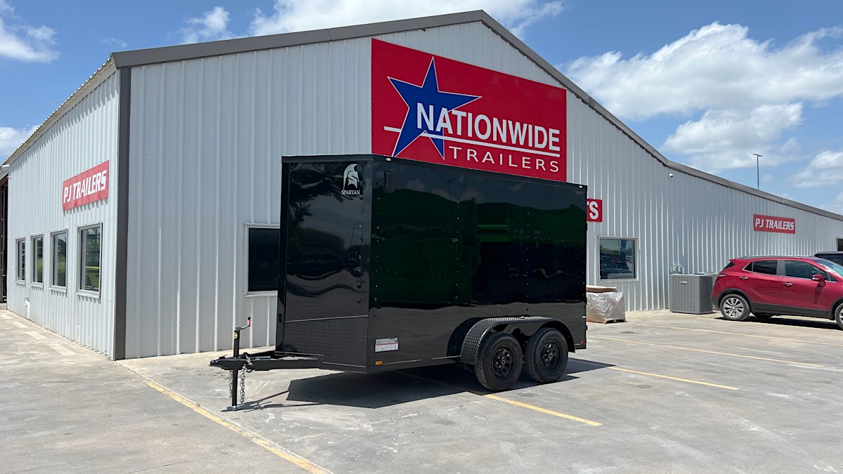 Spartan 6'x12' Enclosed Cargo Trailer w/ Rear Ramp Door (C2) - Stock #89181 - Image 1 of 1 Spartan 6'x12' Enclosed Cargo Trailer w/ Rear Ramp Door (C2) - Stock #89181 - Image 1 of 1