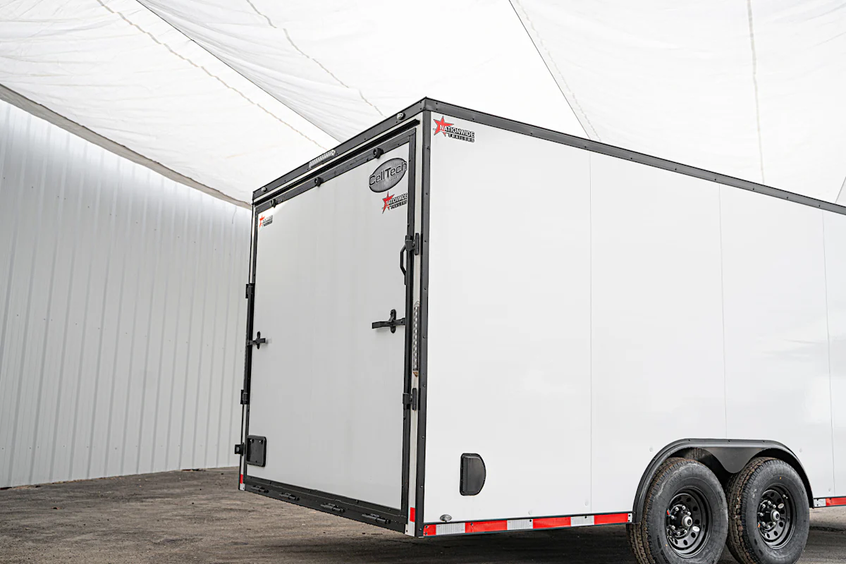 CellTech 8.5'x20' All-Steel Enclosed Cargo Trailer w/ Rear Ramp Door (C2) - Stock #89204 - Image 11 of 18 CellTech 8.5'x20' All-Steel Enclosed Cargo Trailer w/ Rear Ramp Door (C2) - Stock #89204 - Image 11 of 18