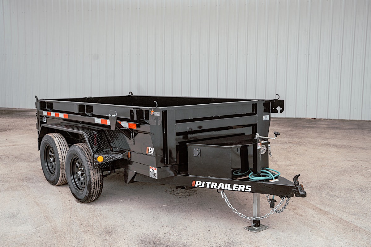 PJ Trailers 10'x60" Hydraulic Dump Trailer w/ 18" Sides (D5) - Stock #89253 - Image 4 of 26 PJ Trailers 10'x60" Hydraulic Dump Trailer w/ 18" Sides (D5) - Stock #89253 - Image 4 of 26
